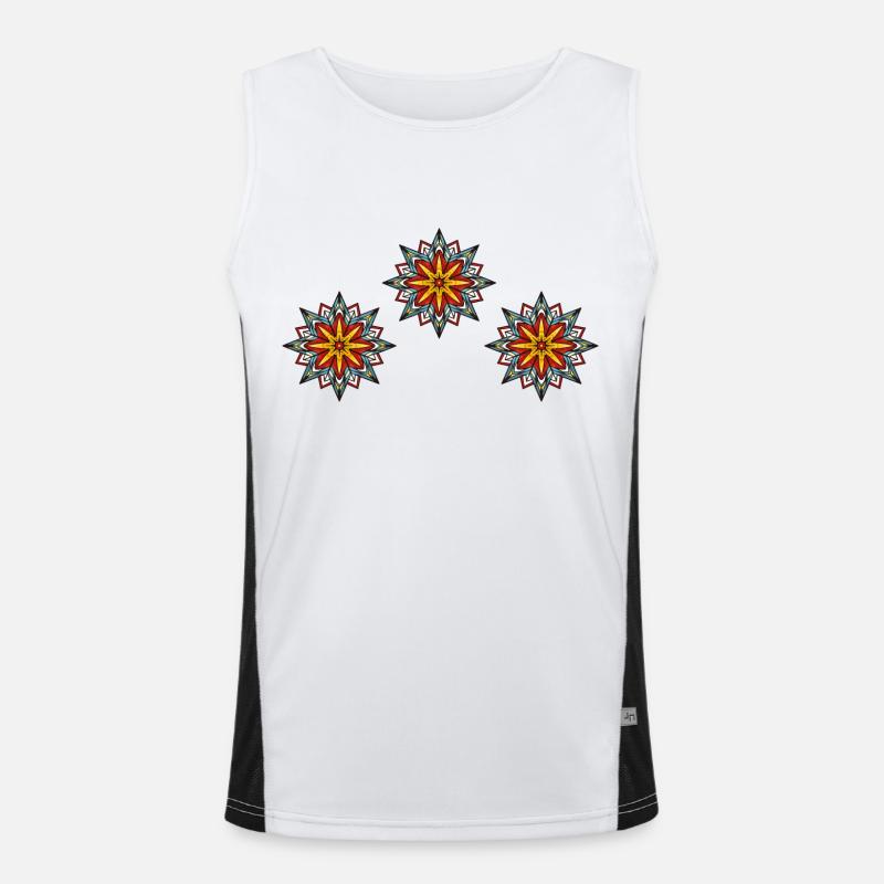 frost eiskristall 3 Funktionelles Kontrast-Tank Top für Männer 