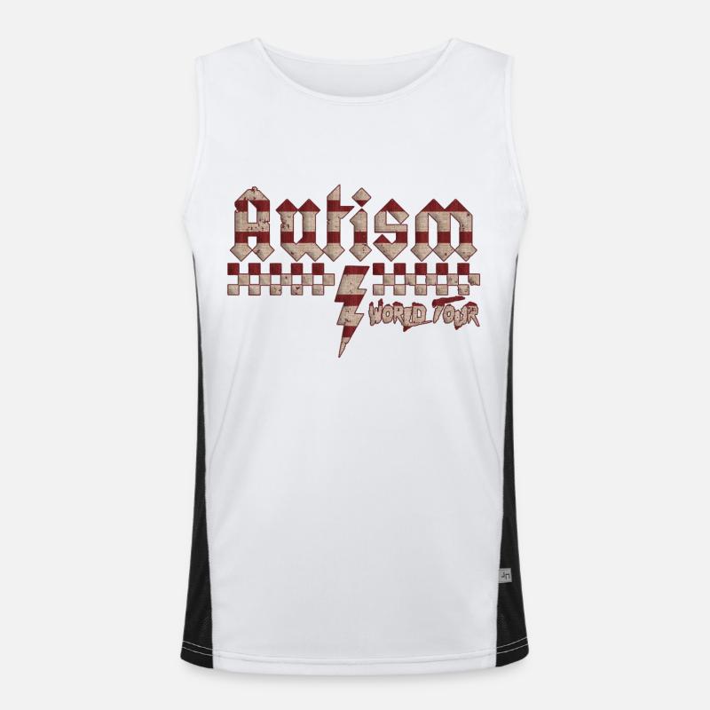 Autismus-Bewusstsein: anders, anders, besser Funktionelles Kontrast-Tank Top für Männer 