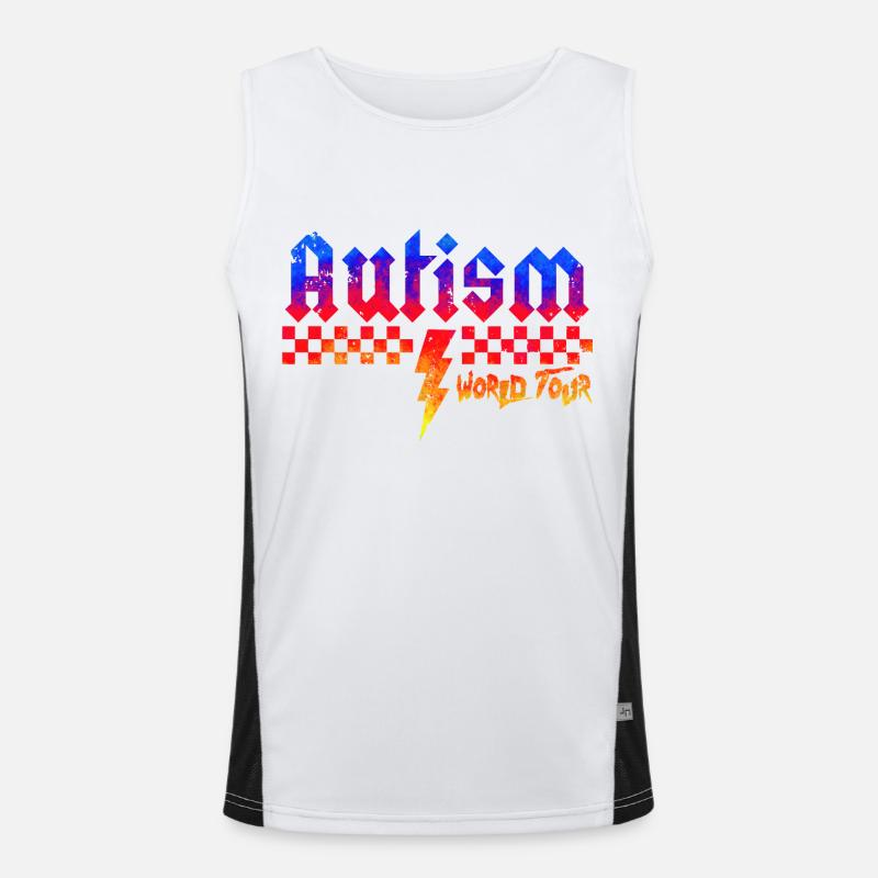 Autismus-Bewusstsein: anders, anders, besser Funktionelles Kontrast-Tank Top für Männer 