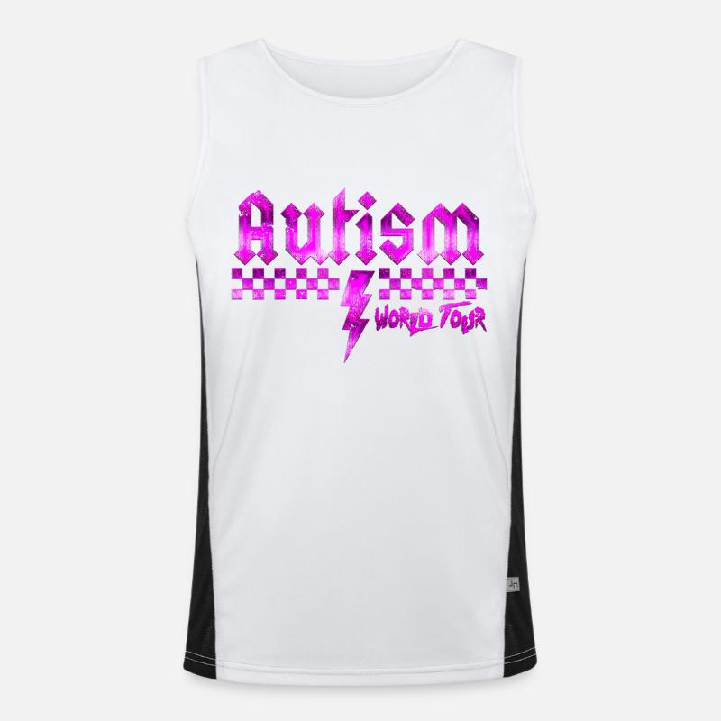Autism awareness different different better Men's Functional Contrast Tank Top 