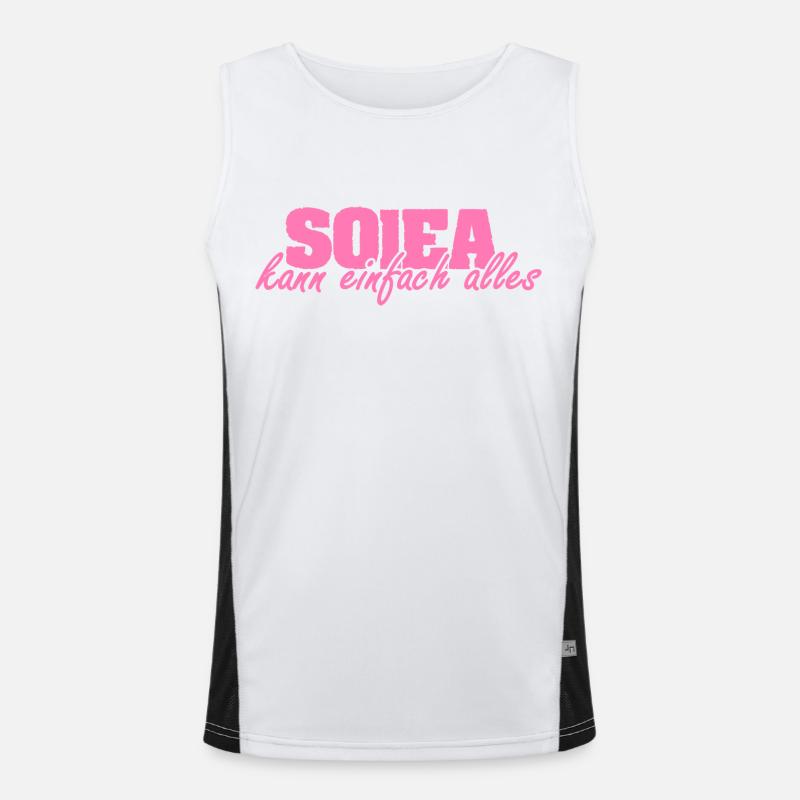 Mrs. Solea Men's Functional Contrast Tank Top 