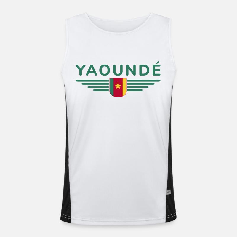 Yaoundé Design – Fier de la capitale du Cameroun Débardeur respirant contrasté Homme 
