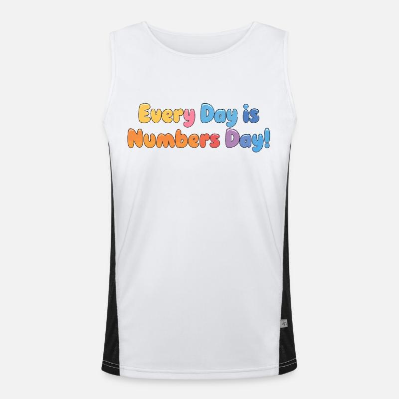 NUMBER DAY Men's Functional Contrast Tank Top 