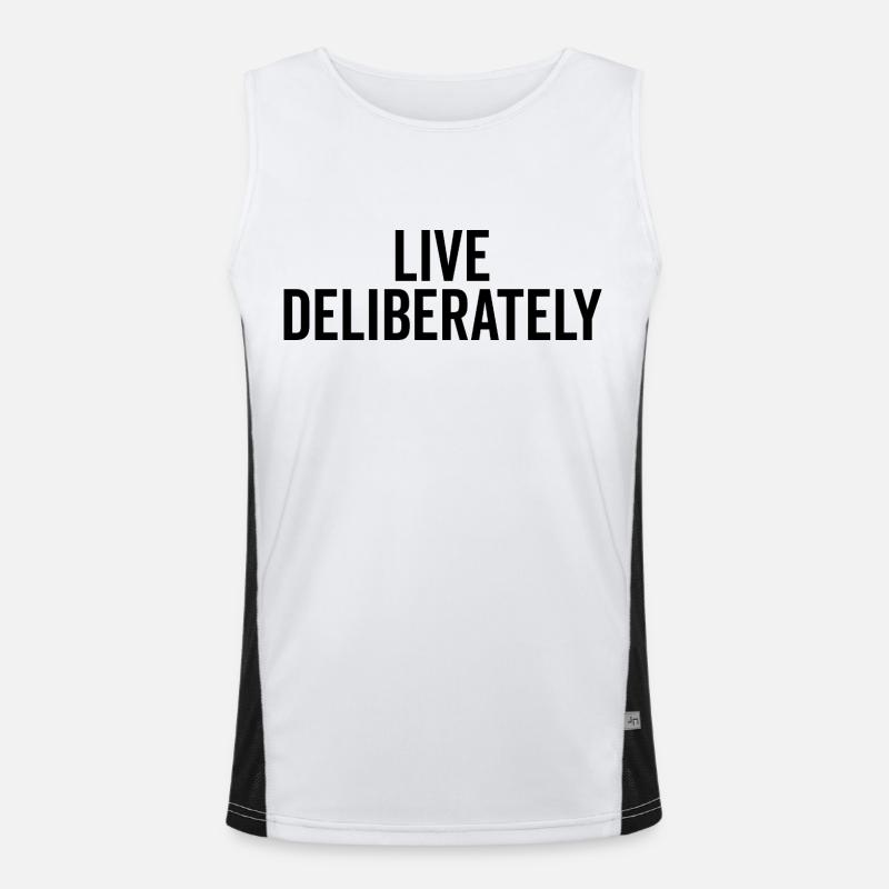 Live Deliberately Men's Functional Contrast Tank Top 
