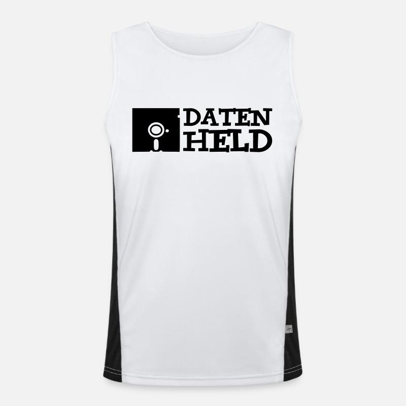 daten_held 1c Funktionelles Kontrast-Tank Top für Männer 