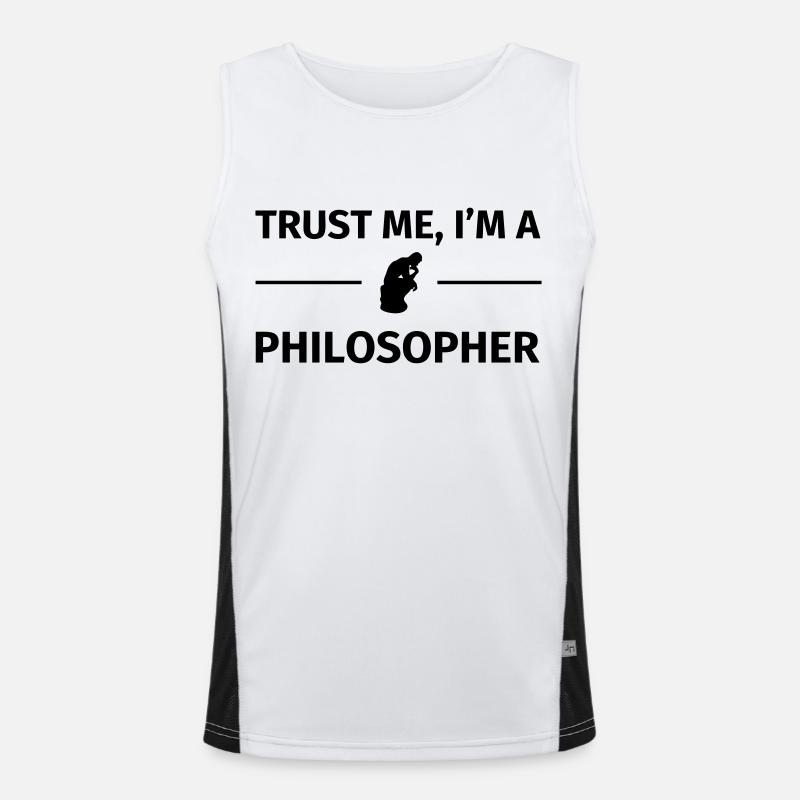 Trust me I'm a Philosopher Men's Functional Contrast Tank Top 