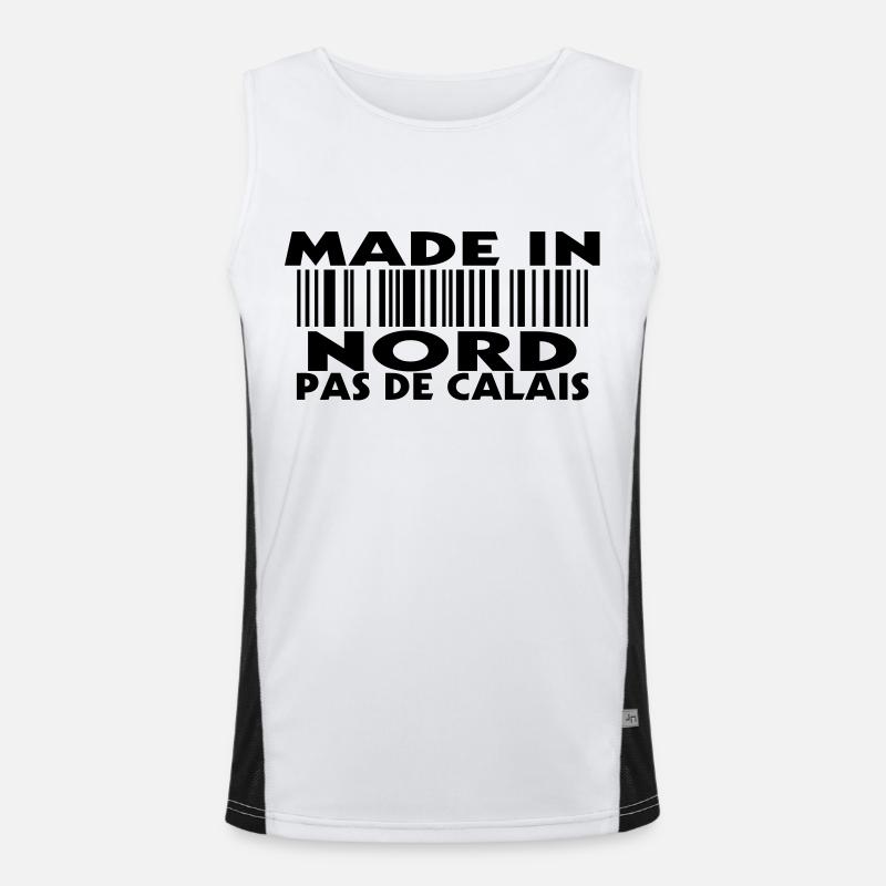 Made in NORD PAS DE Calais (1c) Funktionelles Kontrast-Tank Top für Männer 
