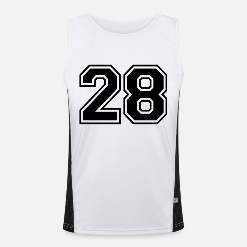 28 Funktionelles Kontrast-Tank Top für Männer 