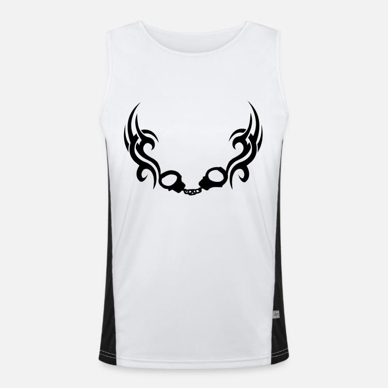 Handschellentrible Funktionelles Kontrast-Tank Top für Männer 