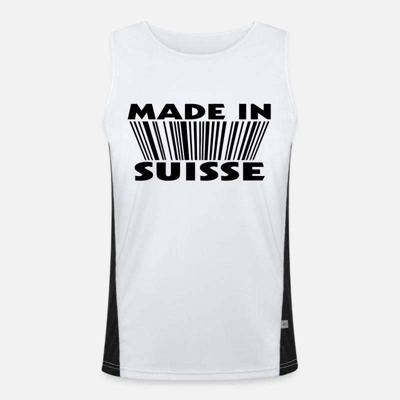 Made in suisse 3D code Débardeur respirant contrasté Homme 