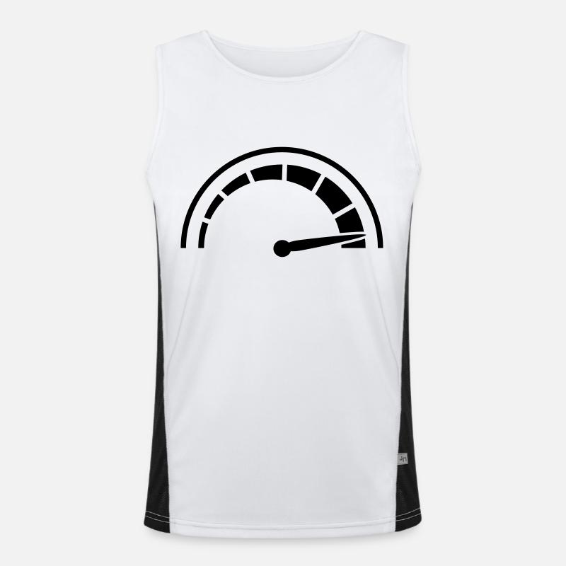 Speedometer quick lawn Men's Functional Contrast Tank Top 