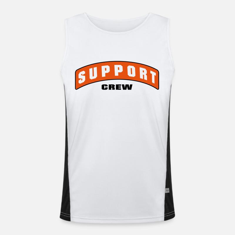 SUPPORT CREW PATCH Funktionelles Kontrast-Tank Top für Männer 