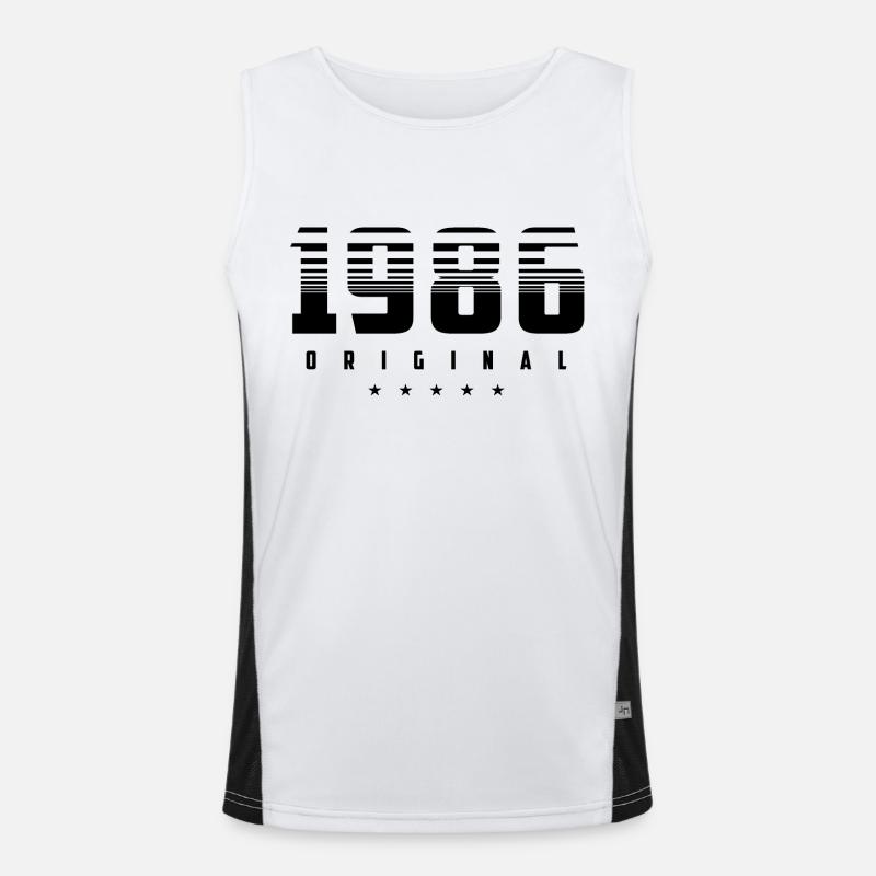 Geboren 1986 das Original Funktionelles Kontrast-Tank Top für Männer 