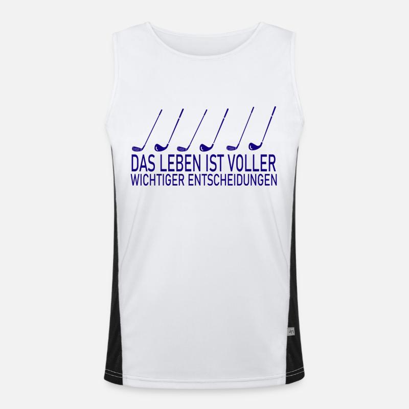 golf sport Funktionelles Kontrast-Tank Top für Männer 