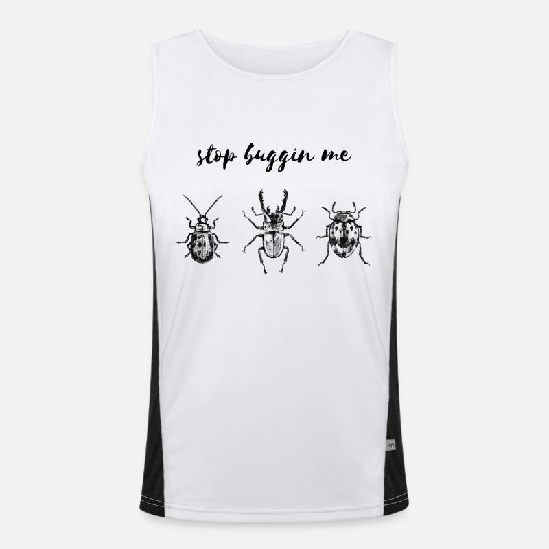 Arrêtez buggin moi Débardeur respirant contrasté Homme 