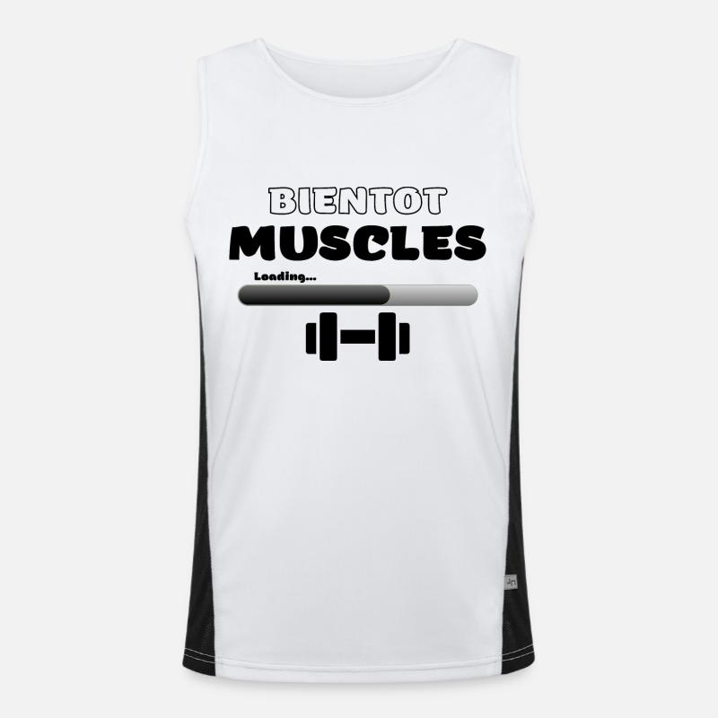 Bientot muscles Débardeur respirant contrasté Homme 