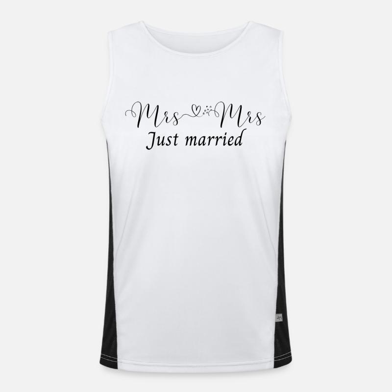 Mrs et Mrs just married Débardeur respirant contrasté Homme 