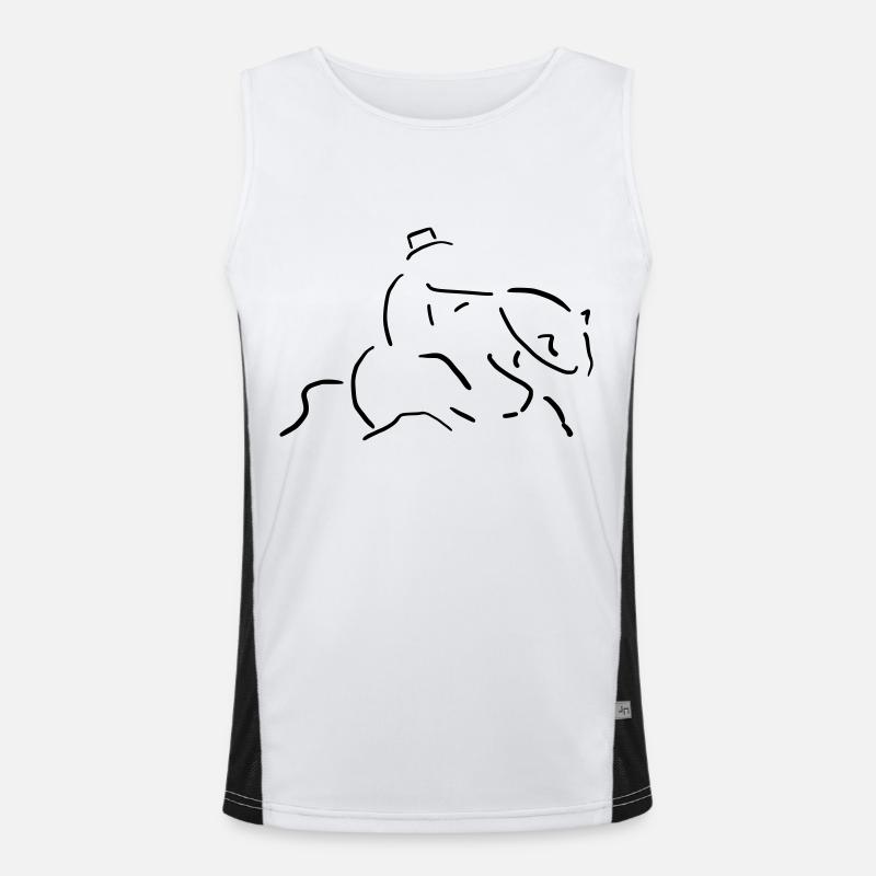 Reiner Funktionelles Kontrast-Tank Top für Männer 