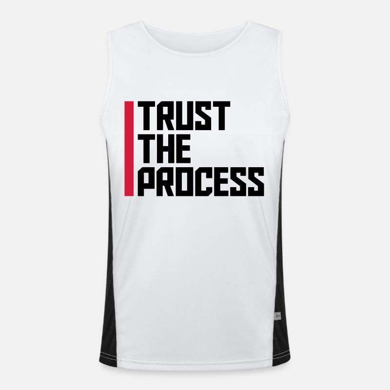 faire confiance au processus Devis Débardeur respirant contrasté Homme 