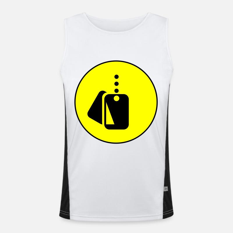 Abzeichen Icon symbol Funktionelles Kontrast-Tank Top für Männer 