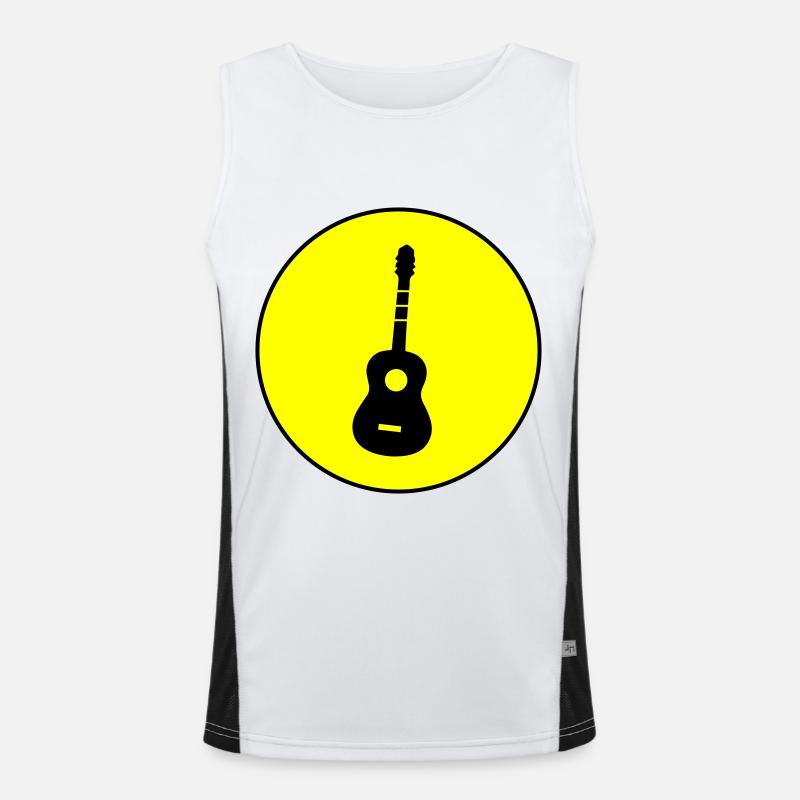 Guitar Acoustics Men's Functional Contrast Tank Top 