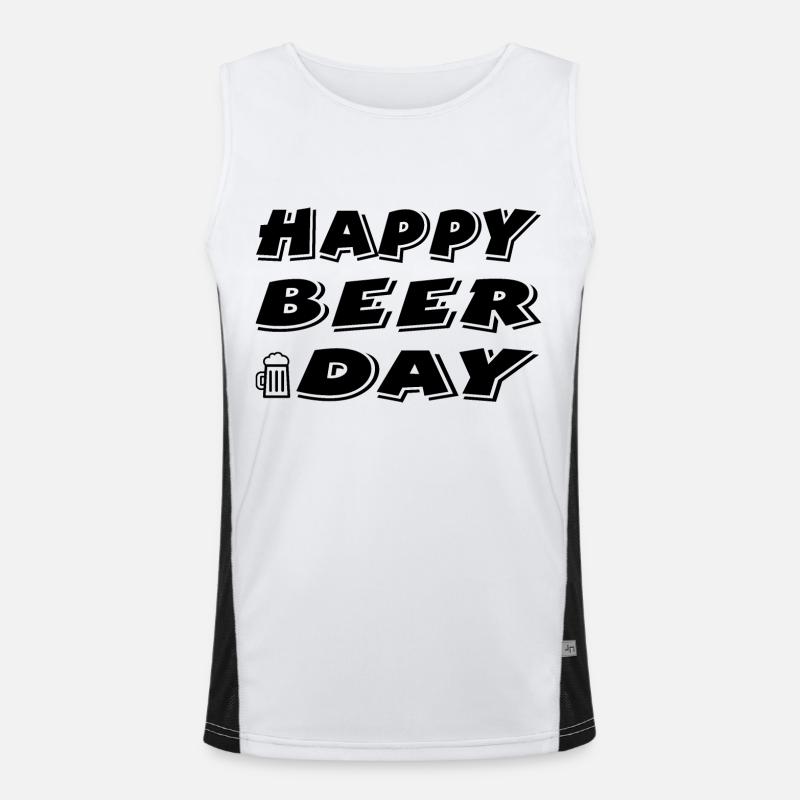 Beer Men's Functional Contrast Tank Top 