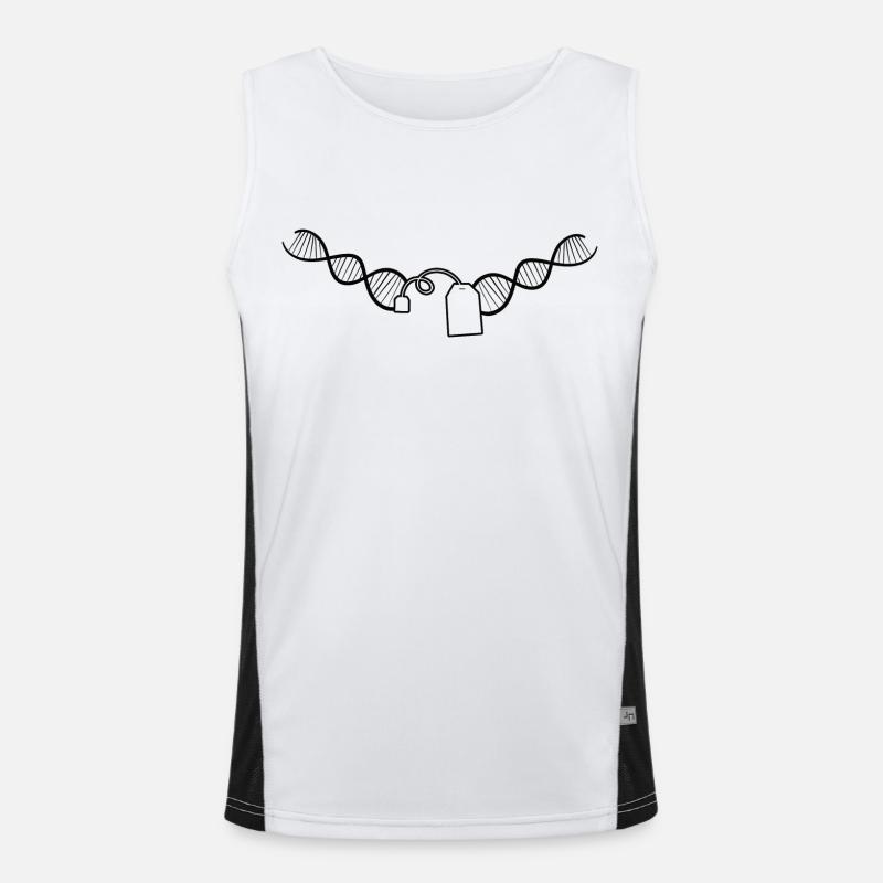 Tee Teebeutel Geschenk Tasse Tea Spruch Getränk Funktionelles Kontrast-Tank Top für Männer 