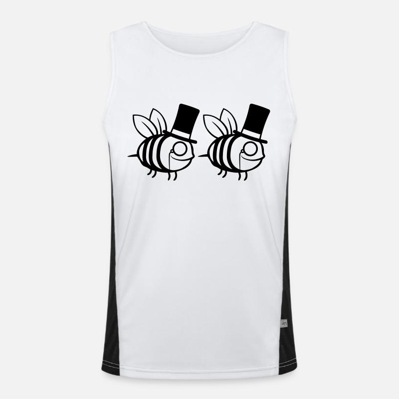 Freunde Team Bienen Herren Funktionelles Kontrast-Tank Top für Männer 