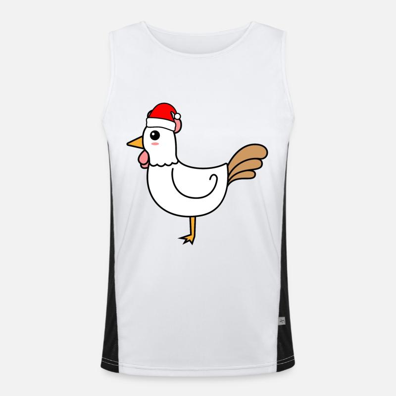 Coq Comique Noël Noël Débardeur respirant contrasté Homme 