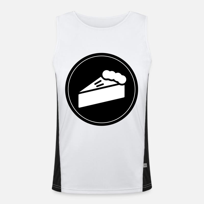 Kuchen apfelkuchen konditor Funktionelles Kontrast-Tank Top für Männer 