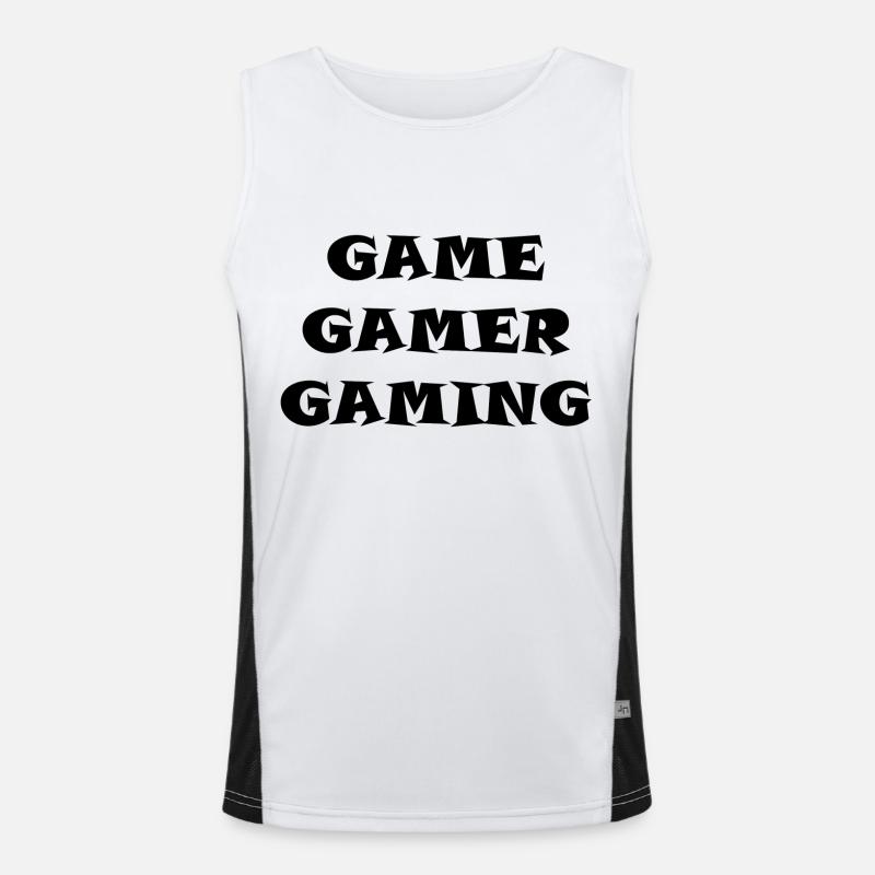 Game Gaming PC Funktionelles Kontrast-Tank Top für Männer 
