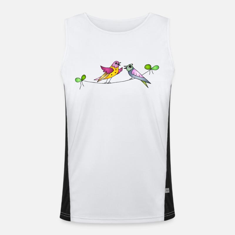 Bird conversations Men's Functional Contrast Tank Top 