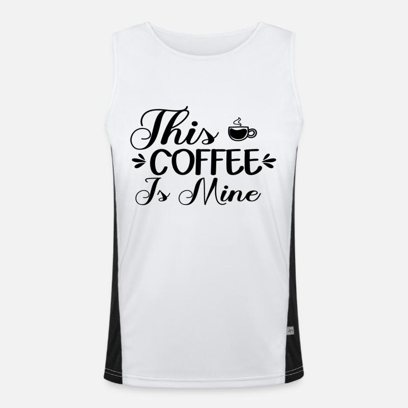This Coffee Is Mine Funktionelles Kontrast-Tank Top für Männer 