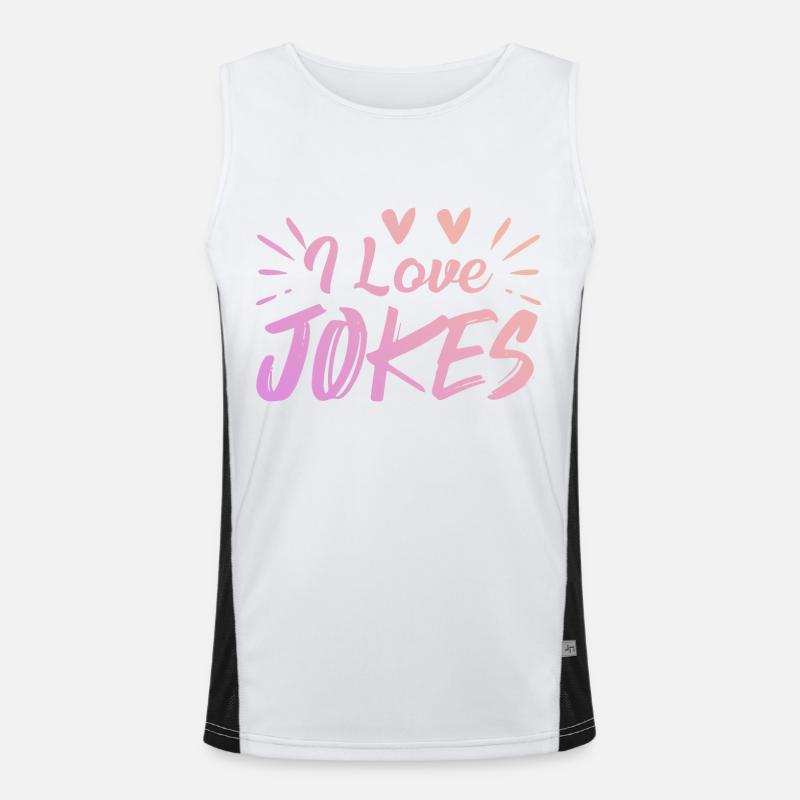 J’adore les blagues Débardeur respirant contrasté Homme 