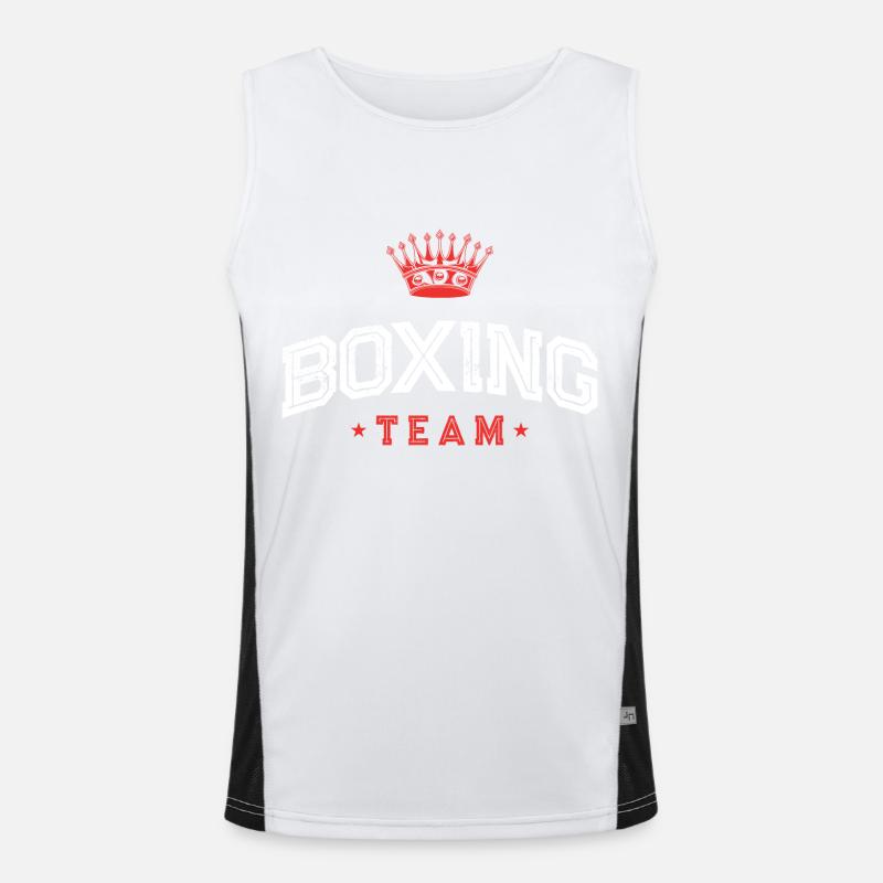 Boxeurs de l’équipe de boxe Débardeur respirant contrasté Homme 