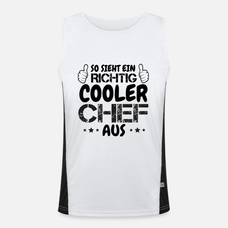 This is what a really cool looks like Men's Functional Contrast Tank Top 