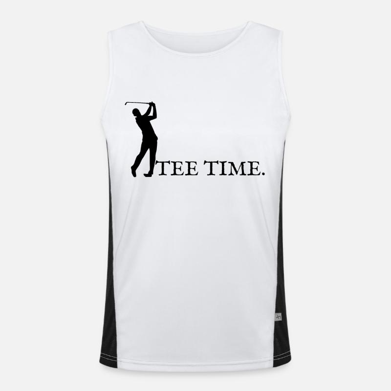Tee time ! Débardeur respirant contrasté Homme 