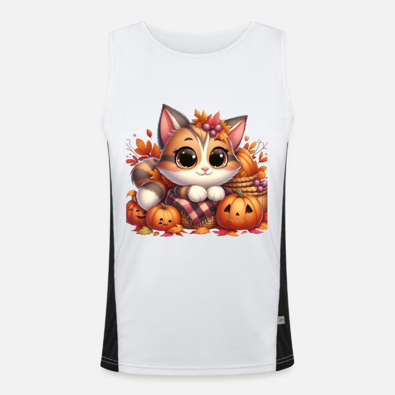 chat automne 5 Débardeur respirant contrasté Homme 