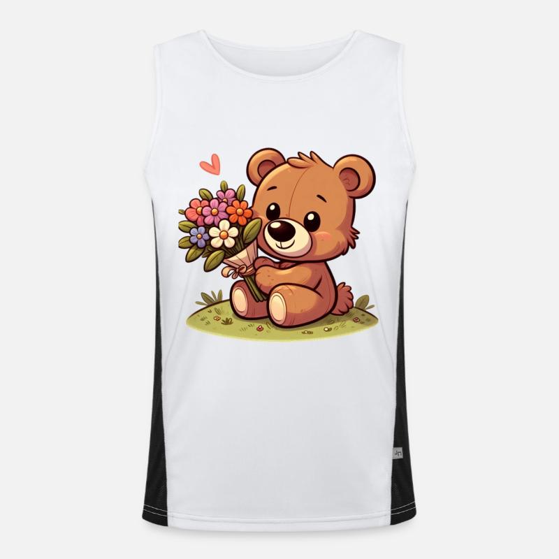 teddy bear 4 Débardeur respirant contrasté Homme 