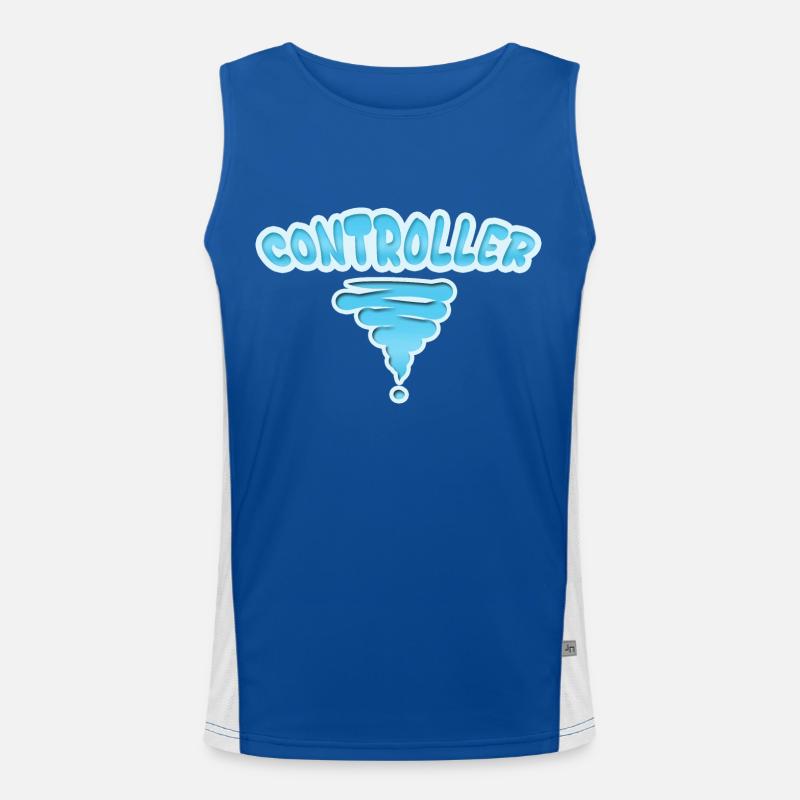 Controller als Beruf Funktionelles Kontrast-Tank Top für Männer 
