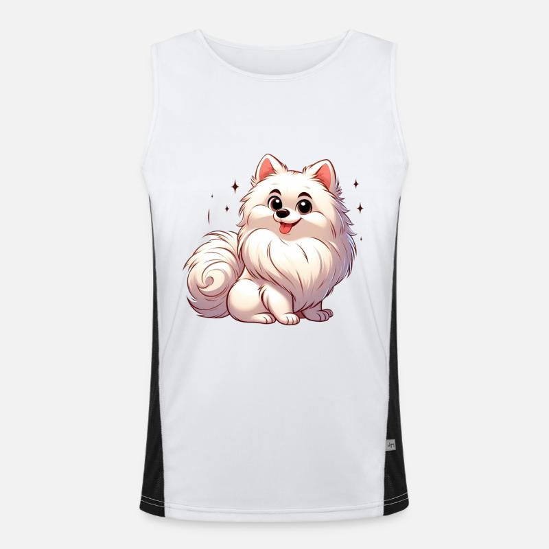 Spitz 3 Funktionelles Kontrast-Tank Top für Männer 