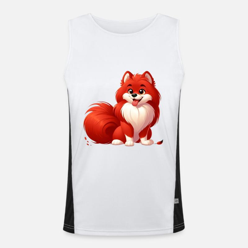 Spitz 2 Funktionelles Kontrast-Tank Top für Männer 