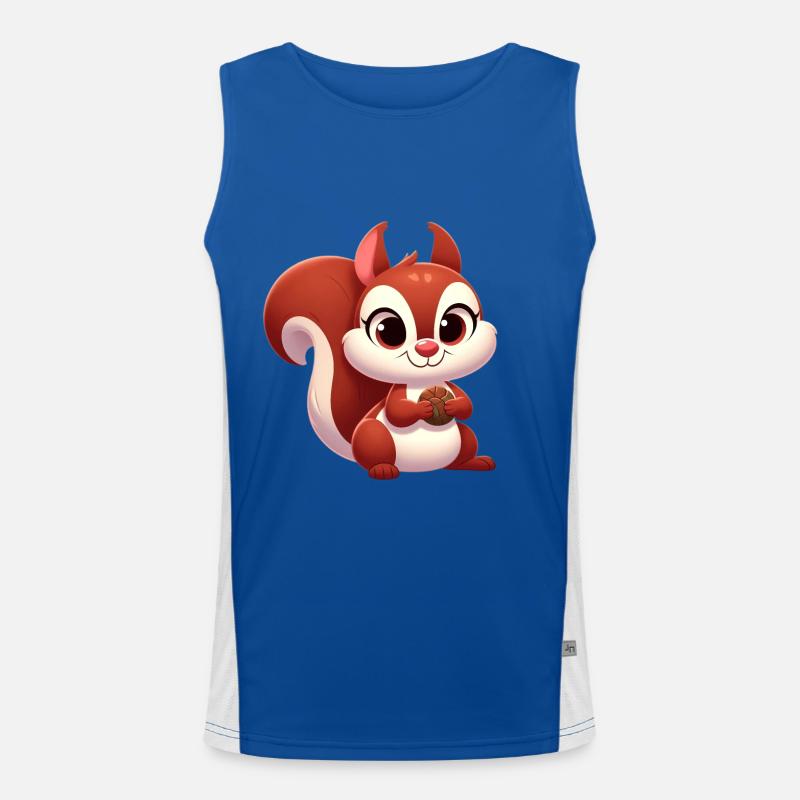 Eichhörnchen 2 Funktionelles Kontrast-Tank Top für Männer 