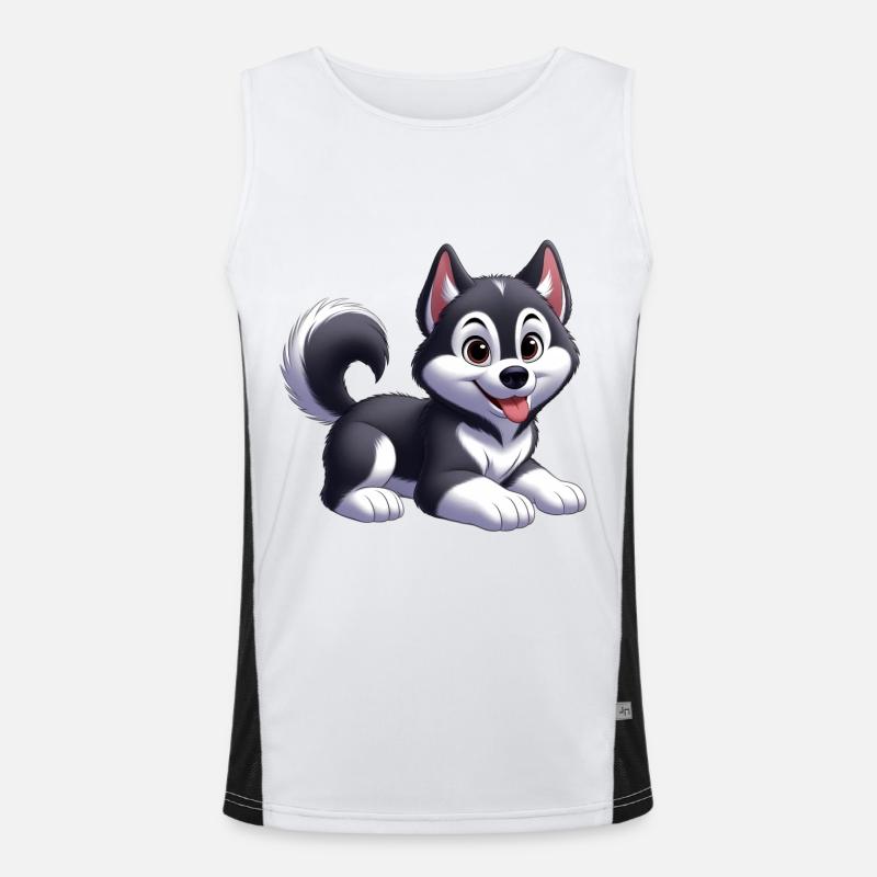 husky Men's Functional Contrast Tank Top 