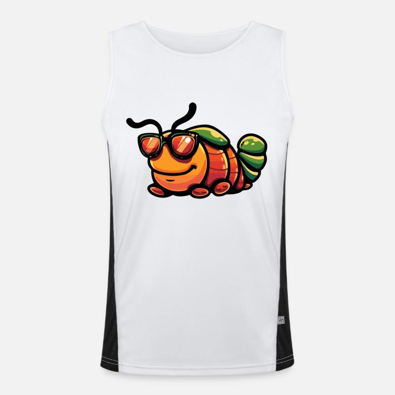 Bande dessinée Worm Cool Débardeur respirant contrasté Homme 