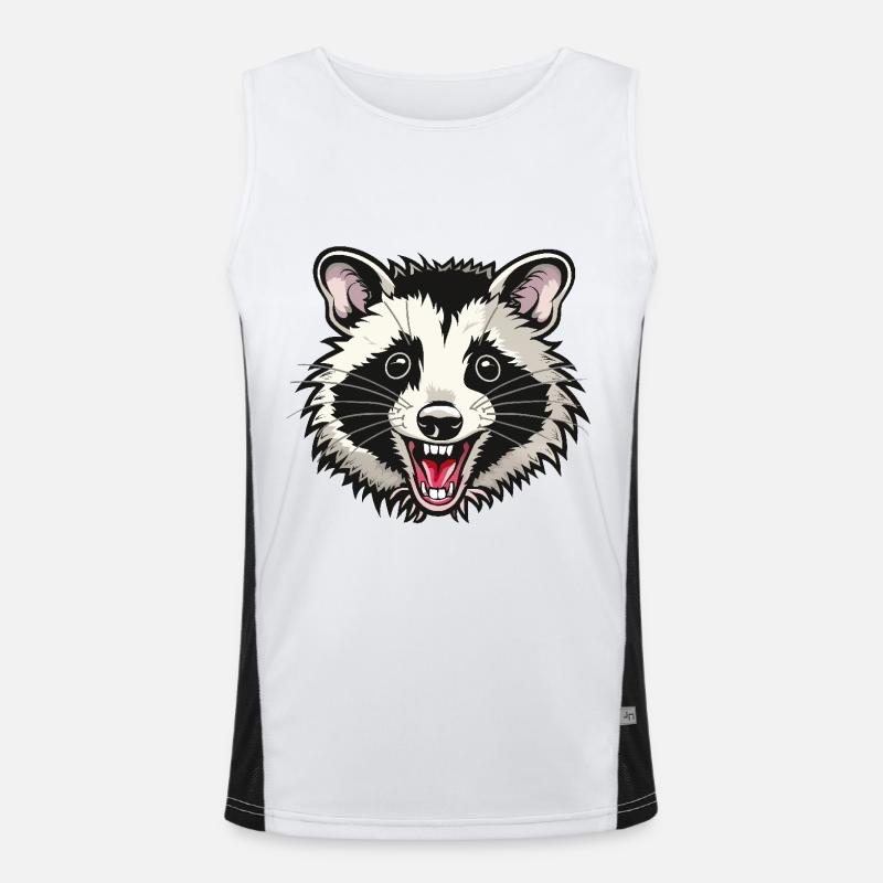 Opossum Funktionelles Kontrast-Tank Top für Männer 