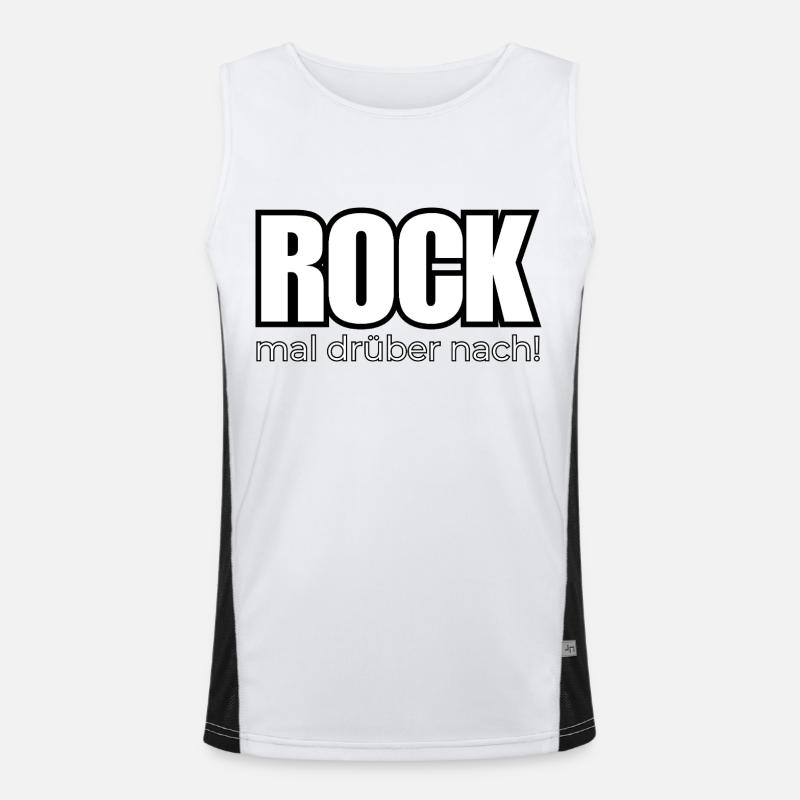 Rock mal drüber nach! Funktionelles Kontrast-Tank Top für Männer 