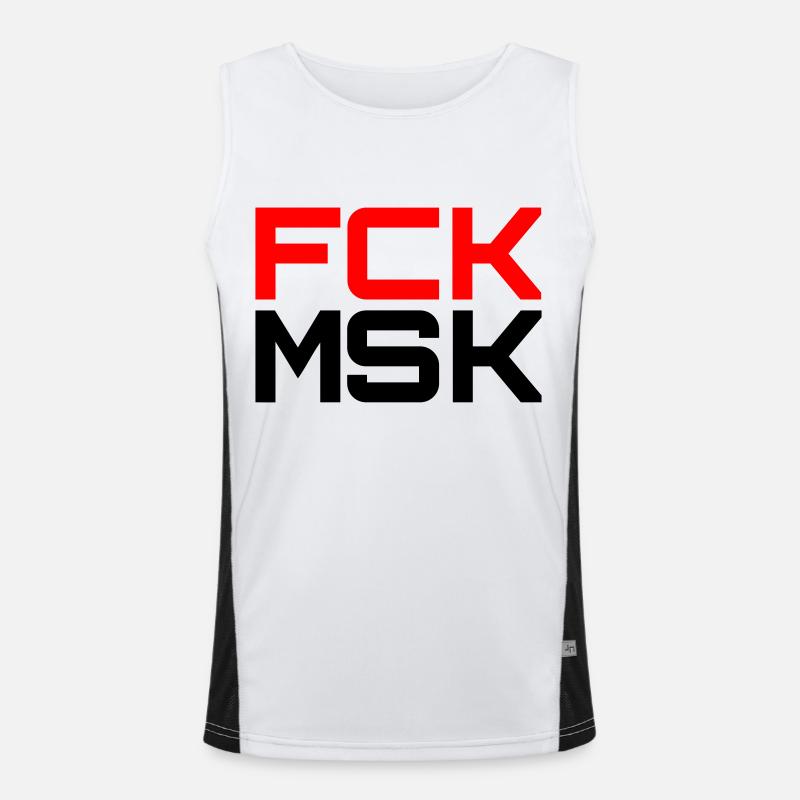 FCK MSK in your DESIRED COLOURS! Men's Functional Contrast Tank Top 