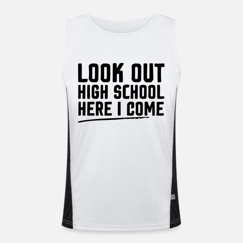 Attention lycée, j'arrive Débardeur respirant contrasté Homme 