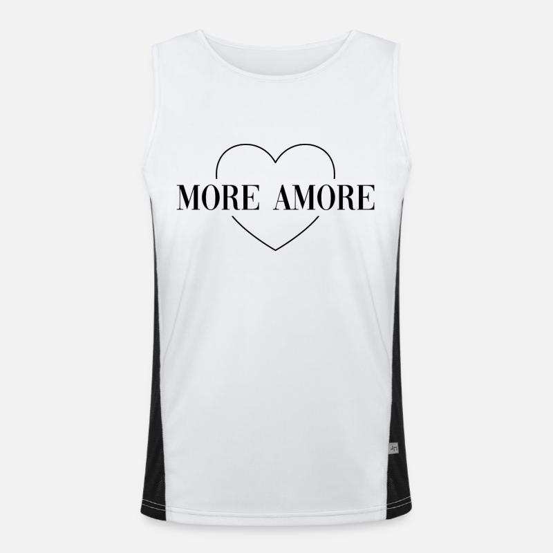 Plus de dicton d’amour Amore Débardeur respirant contrasté Homme 